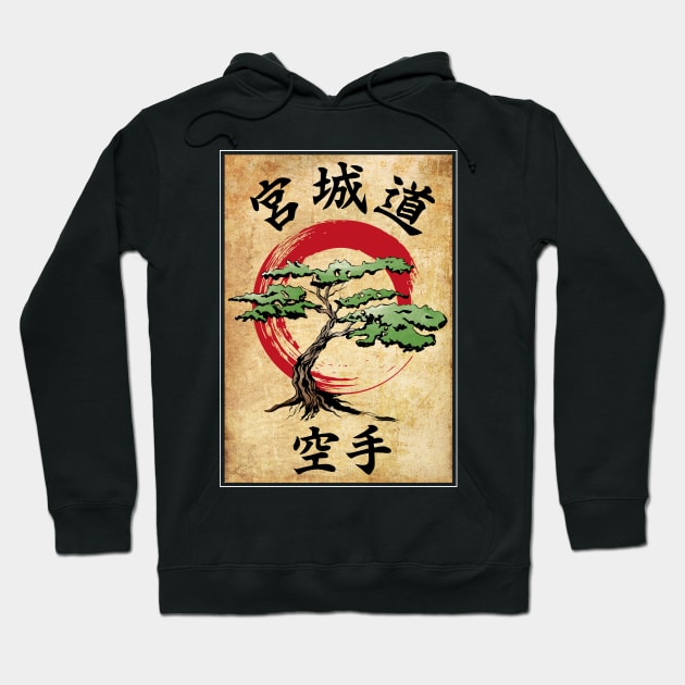 Miyagi Do Woodblock Hoodie by DrMonekers